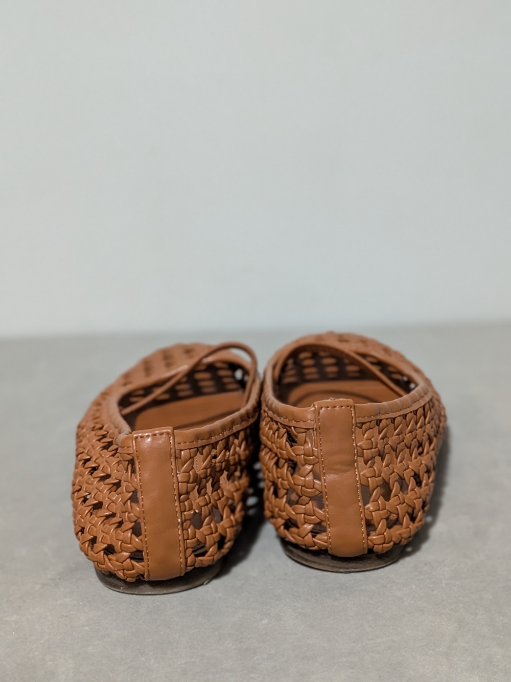 Cushionaire Woven Weavy Mary Jane , Ballet Flats, Cognac,  Women Sz 8W - Picture 3 of 9